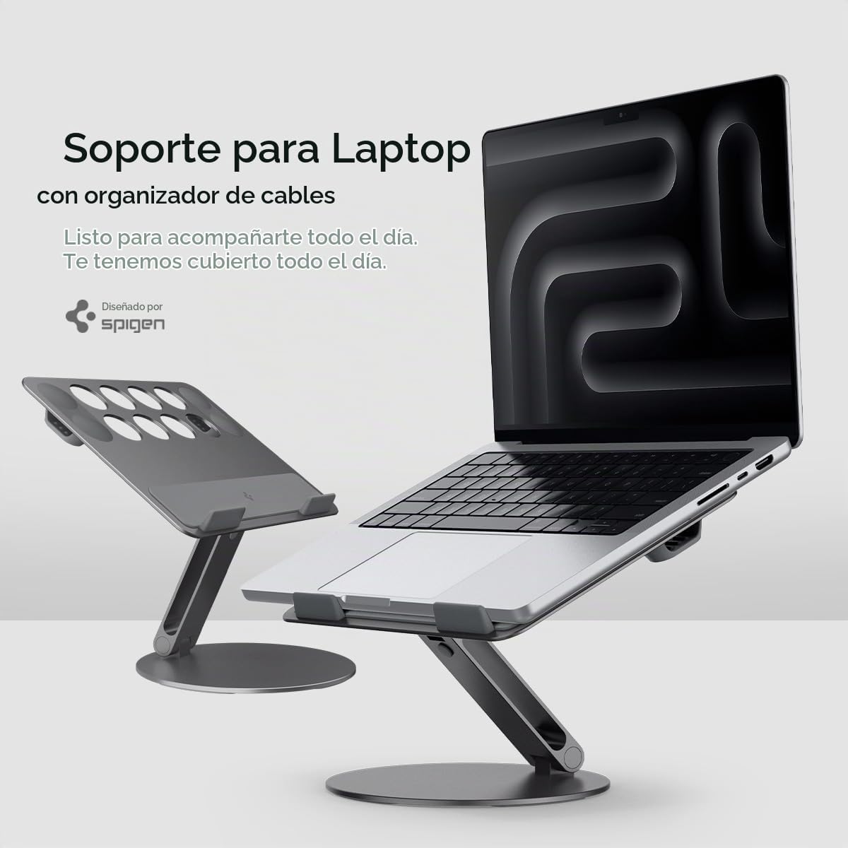 Spigen Soporte ajustable para laptop con ventilación