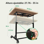 ALL4JIG Mesa de rompecabezas de 1500 piezas con patas y ruedas, mesa de rompecabezas de madera de 24.92 x 33.58 pulgadas con 4 cajones y cubierta, opción vertical, computadora portátil y mesa de