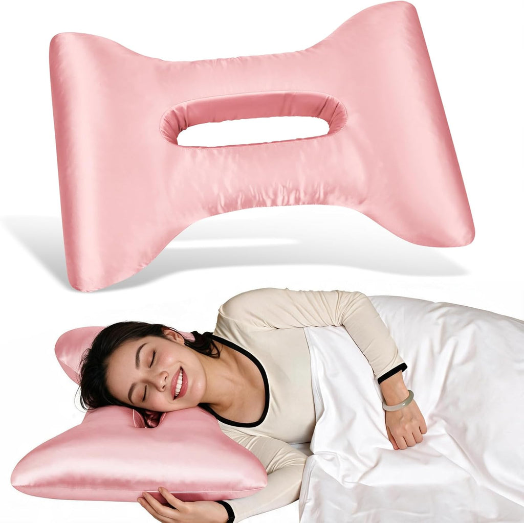 Almohada perforadora para dormir lateral con funda de almohada de