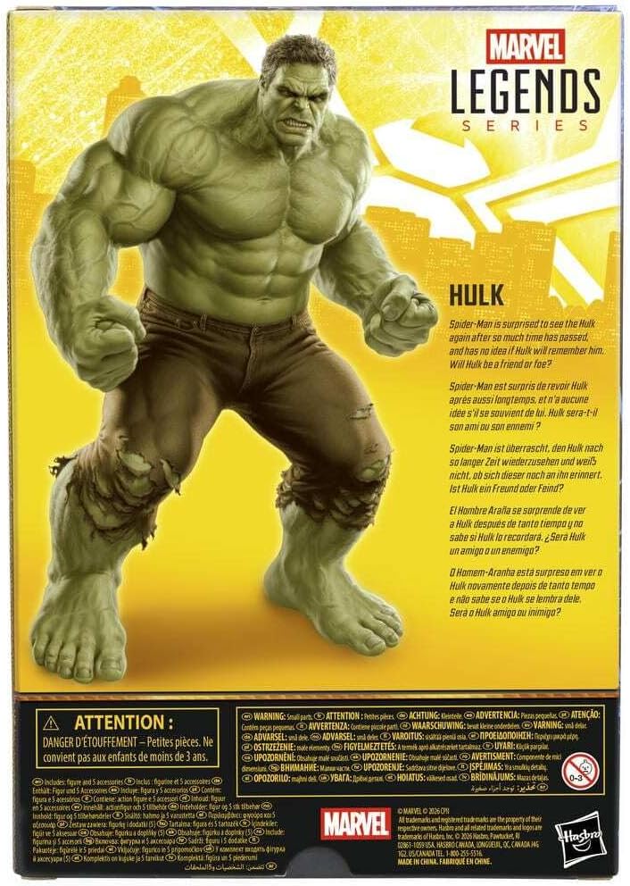 Marvel Legends Series Hulk, Spider-Man: Brand New Day - Juego de fi...