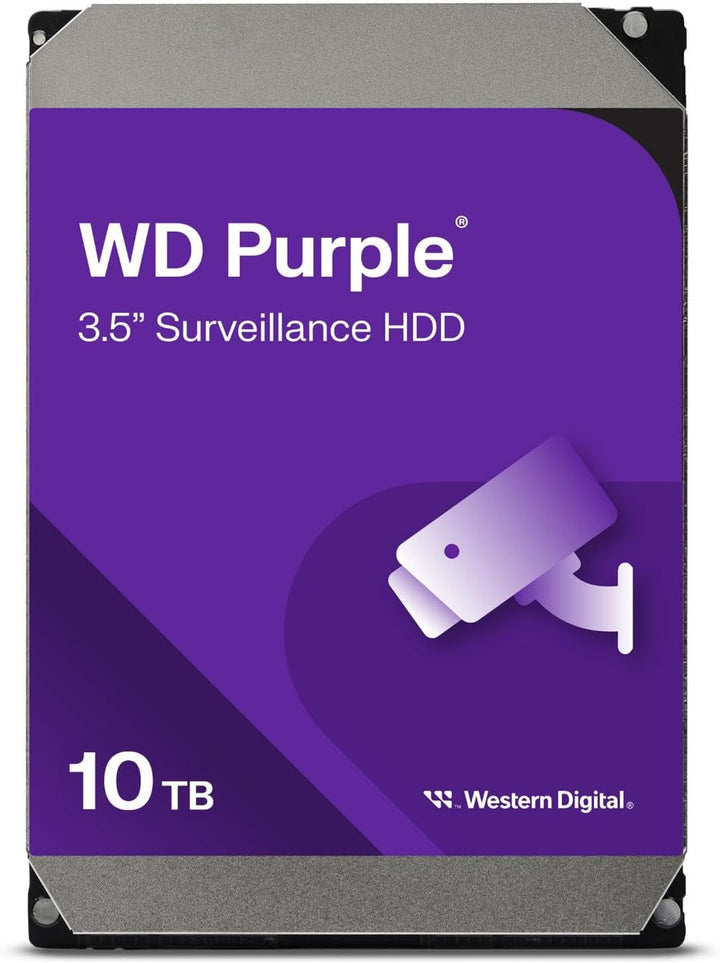 Western Digital 10TB WD Purple Disco Duro Interno de Vigilancia HDD...