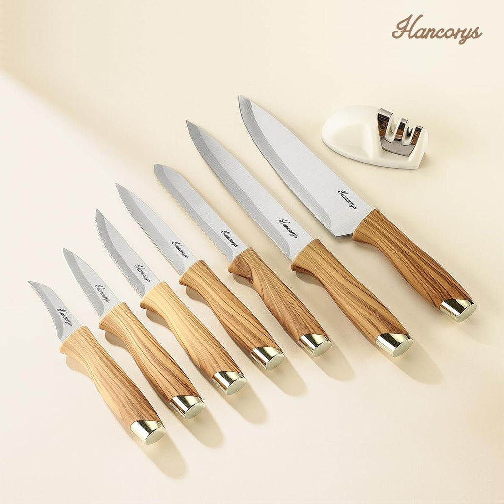 Juego de cuchillos, juego de cuchillos de cocina de 15 piezas con