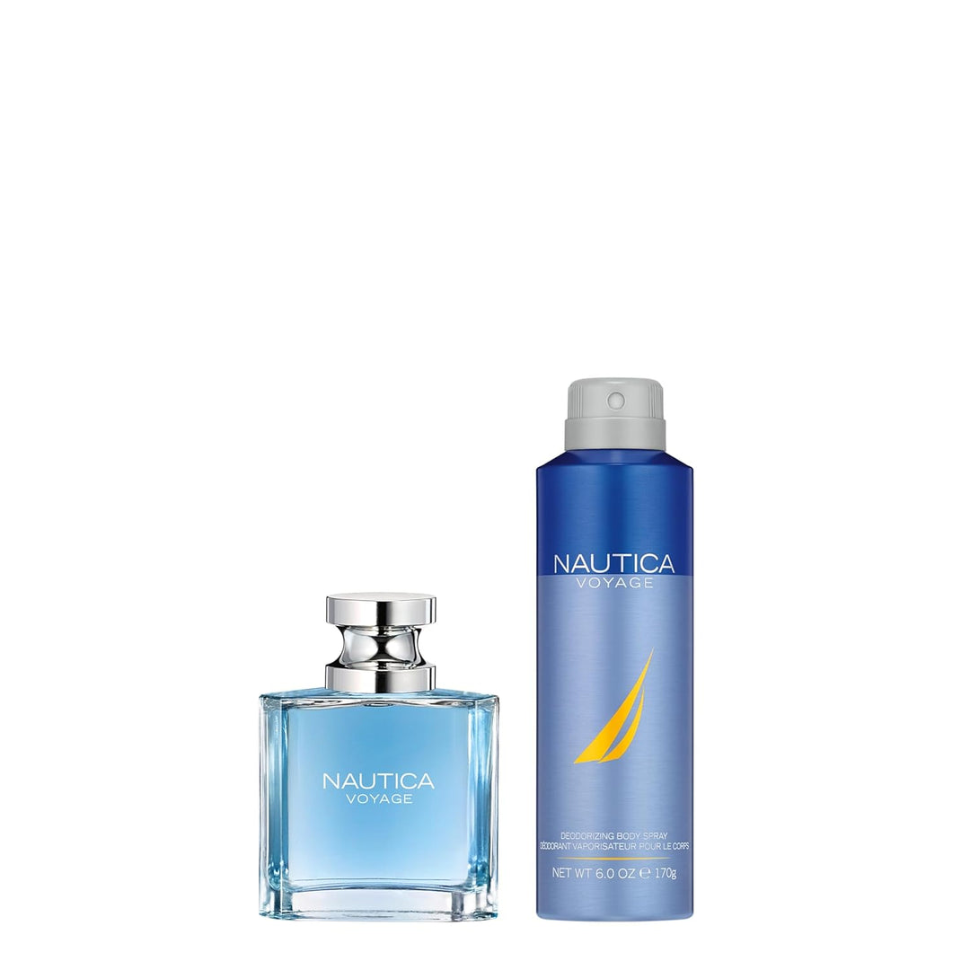Nautica Voyage Giftset, 1.6 fl oz EDT + 6 oz desodorizante corporal...