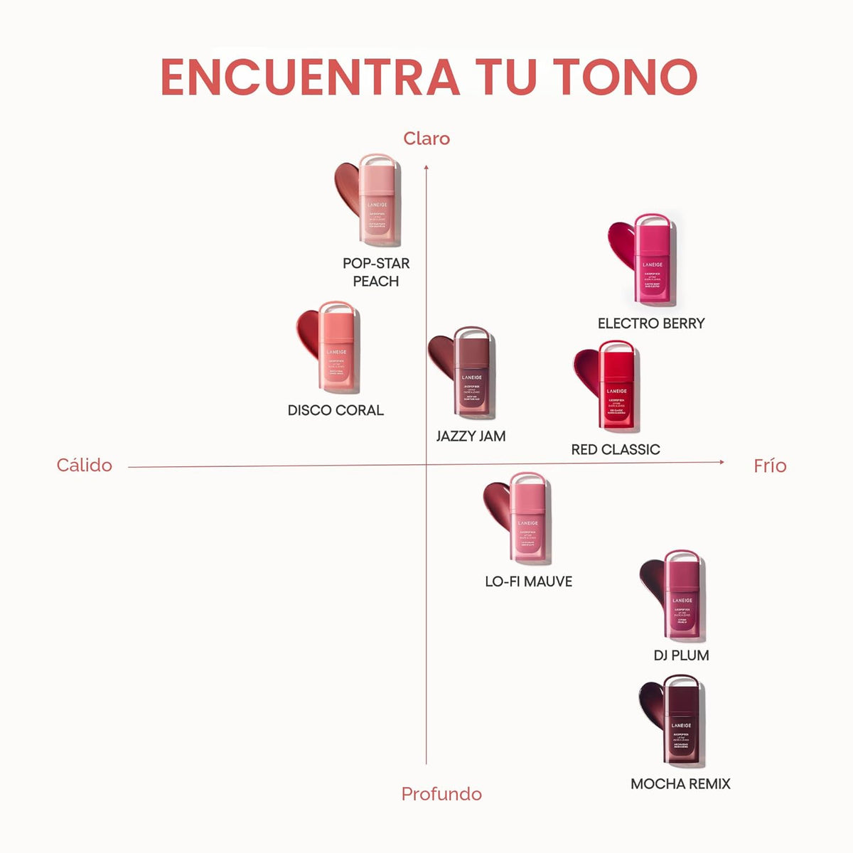LANEIGE JuicePop Box Lip Tint | Tinte ligero hidratante de larga du...