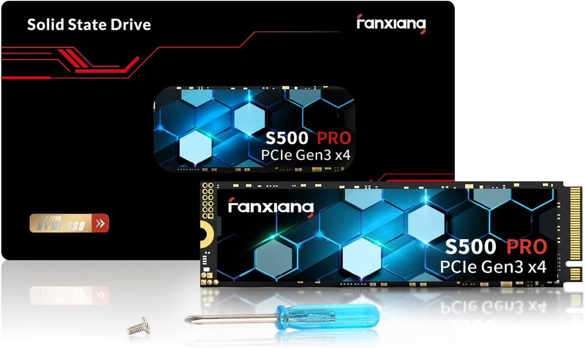 fanxiang S500 Pro 256GB NVMe SSD M.2 PCIe 3.0, unidad interna de es...
