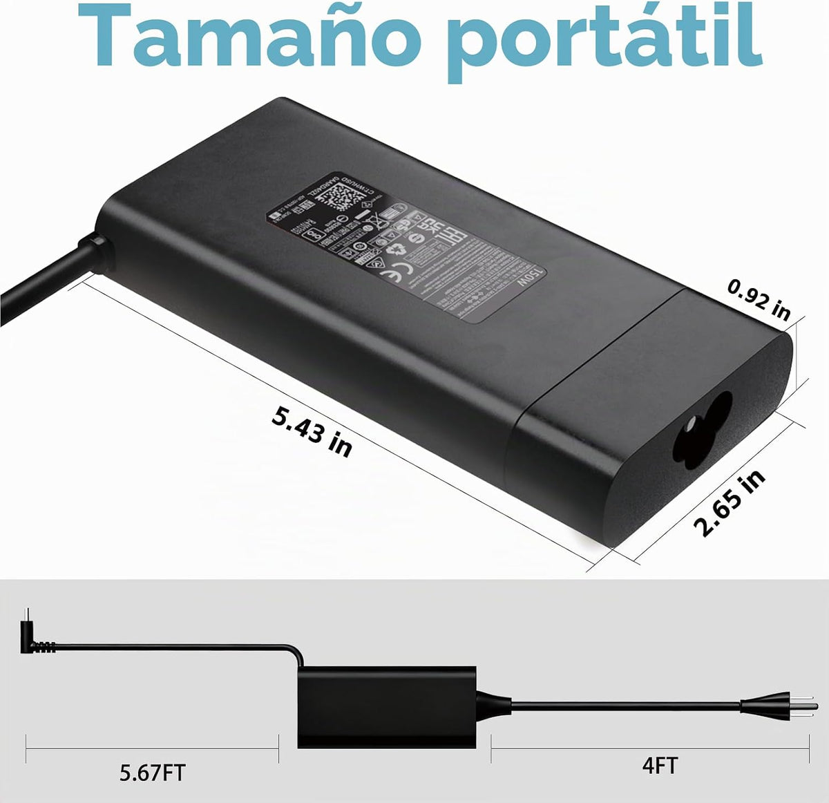 150W Charger compatible con HP ZBook OMEN Victus Pavilion Gaming Laptop