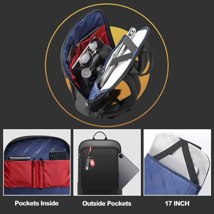 BOPai Mochila para portátil delgada de 15-15.6 pulgadas, mochila an...