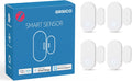 Sensor de puerta Zigbee, 4 unidades, sensor de contacto inteligente para la