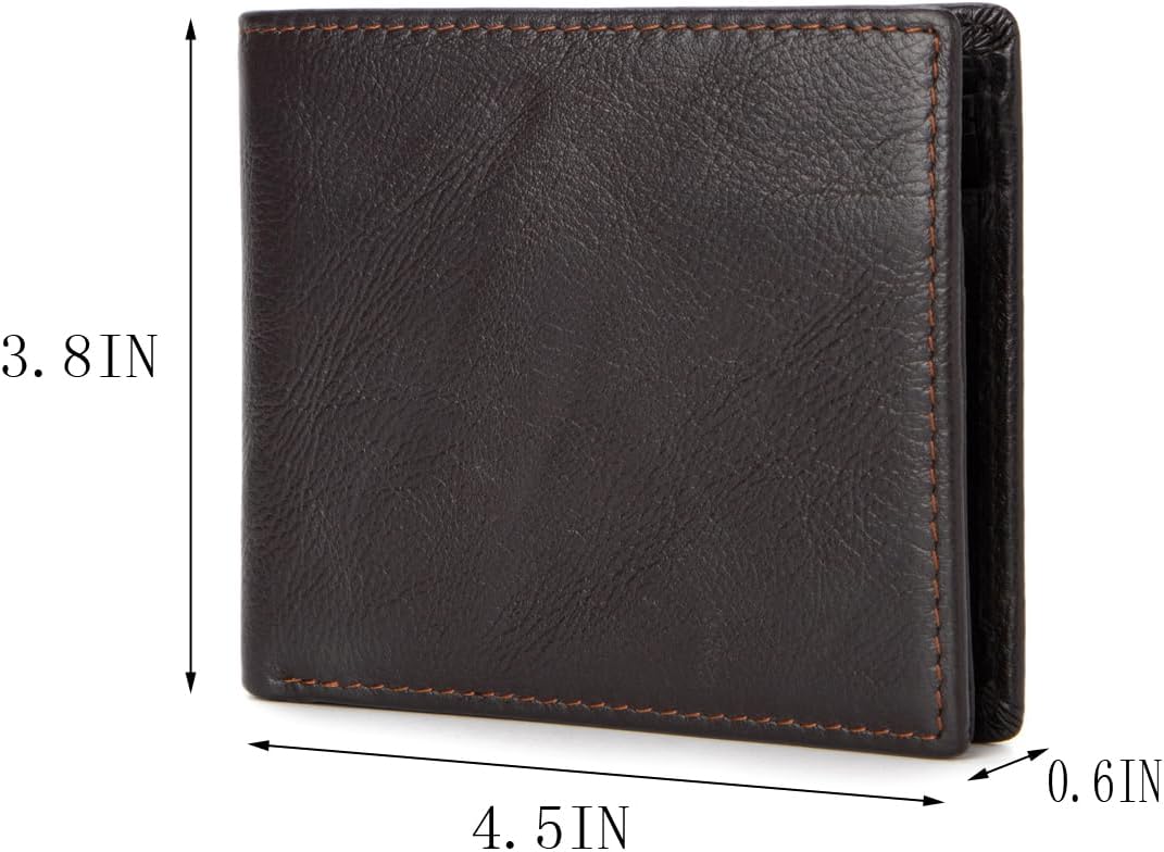 ITSCOSY Billetera para hombre con bloqueo RFID, suave, de piel auté...