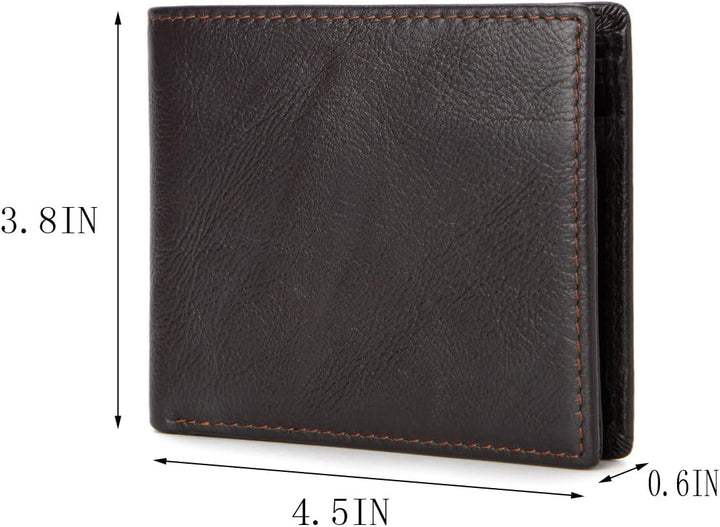 ITSCOSY Billetera para hombre con bloqueo RFID, suave, de piel auté...