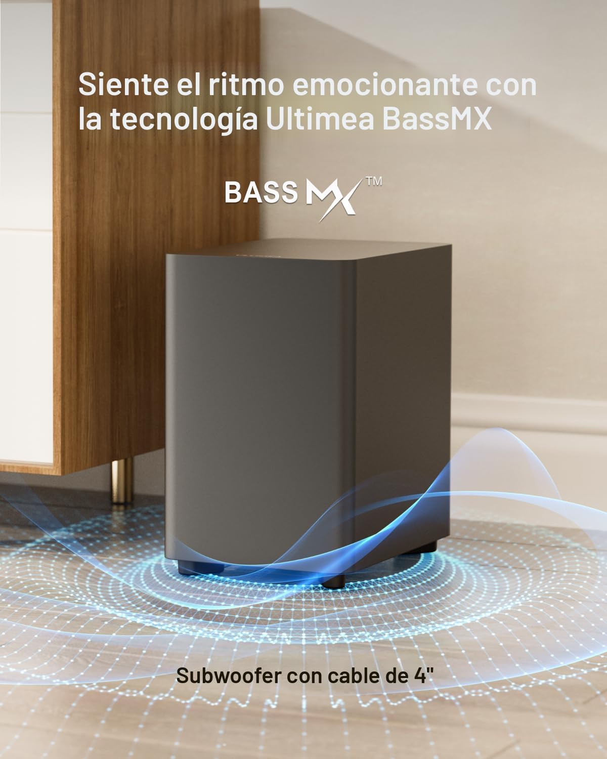 ULTIMEA 7.1ch Barra de Sonido con Subwoofer, Sistema Virtual Surround para Smart TV