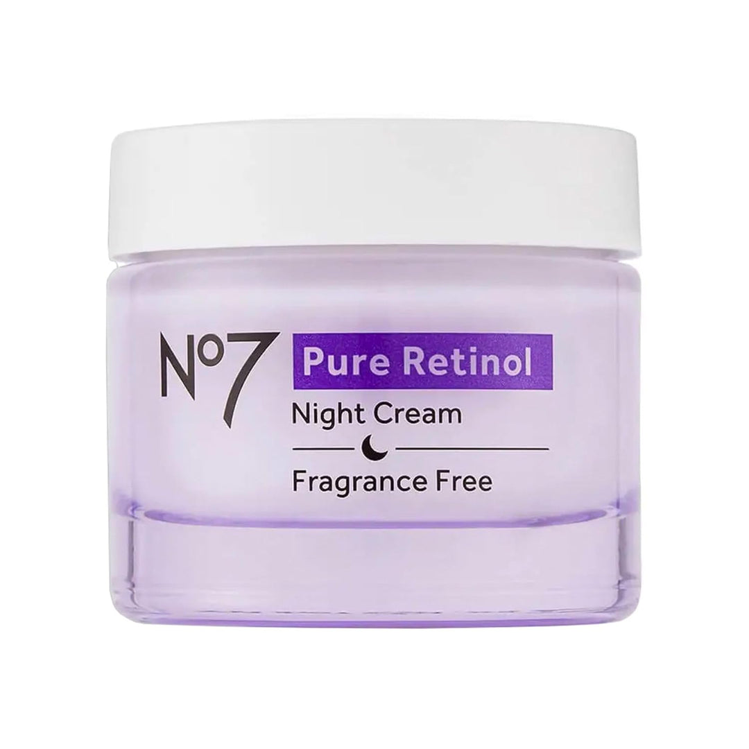 No7 Pure Retinol - Crema de noche antienvejecimiento con péptidos d...
