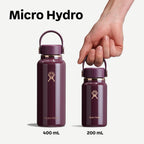 Hydro Flask Micro Bottle - Mini frasco aislado a prueba de fugas para bolso o bolsillo en 6.7 onzas de bayas de invierno brillante