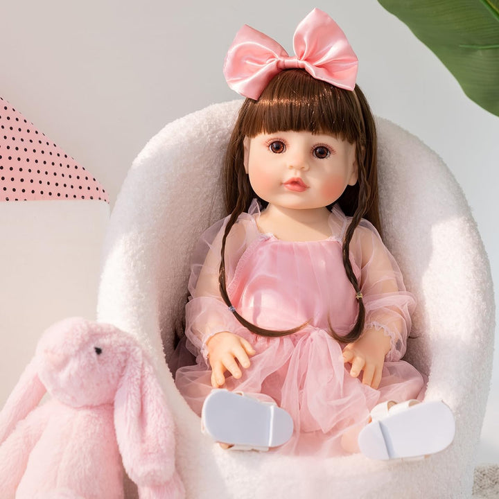 PUAMUBUA Muñecas Reborn de 22 pulgadas, muñeca realista de bebé niñ...