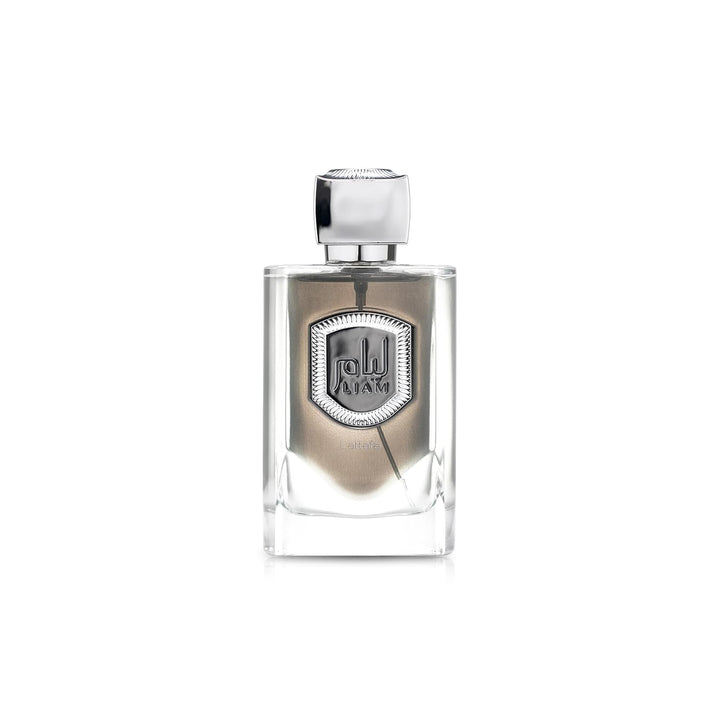Lattafa Liam Grey Eau de Parfum Spray para Unisex, 3.4 onzas