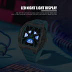 Reloj deportivo para hombre – Moda clásica 50M impermeable doble pantalla (analógico y digital) – Luz nocturna LED, cronómetro, alarma, 6 opciones de color regalo