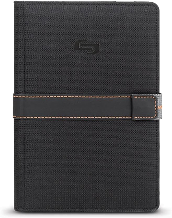 Solo New York Metro Universal Fit Tablet/eReader Folleto, 5.5" 8.5", Negro/Naranja, Negro -, Funda universal para tablet Metro
