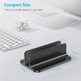 OMOTON Soporte vertical para laptop, base ajustable para MacBook, n...