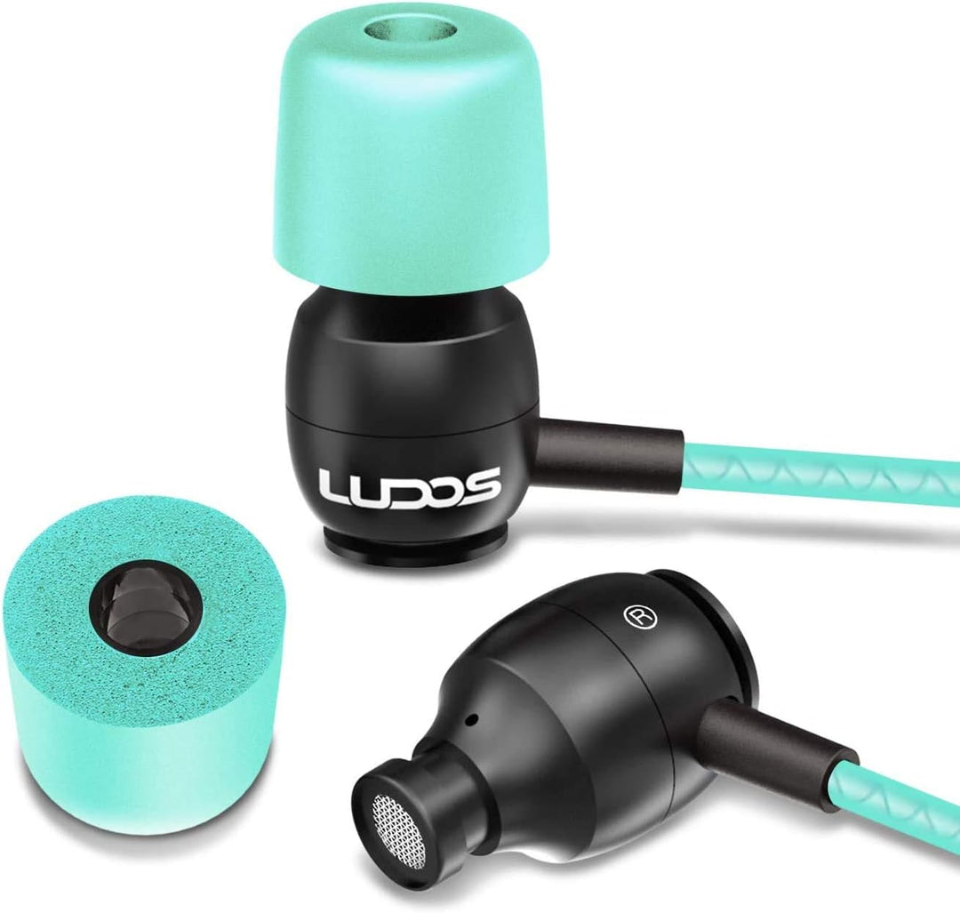 LUDOS Clamor Audífonos con cable para uso en el oído, 5 años de gar...