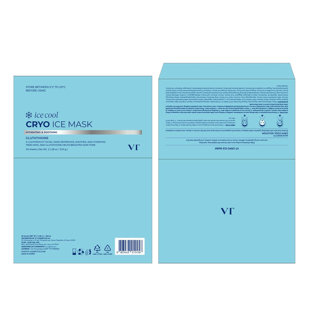 Hojas de Mascarilla VT COSMETICS (Mascarilla Cryo Ice)
