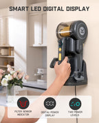 Fanttik Fold V10 Ultra Deluxe - Aspiradora de mano inalámbrica, potencia de succión de 17 kPa, base de carga, boquilla giratoria, hasta 35 minutos de tiempo de funcionamiento, pantalla LED inteligente