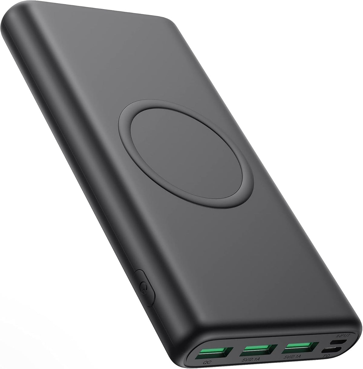 Cargador portátil inalámbrico, 33800 mAh, 15 W, carga inalámbrica r...
