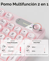 EWEADN V102 - Teclados inalámbricos, teclado para juegos de 98 tecl...
