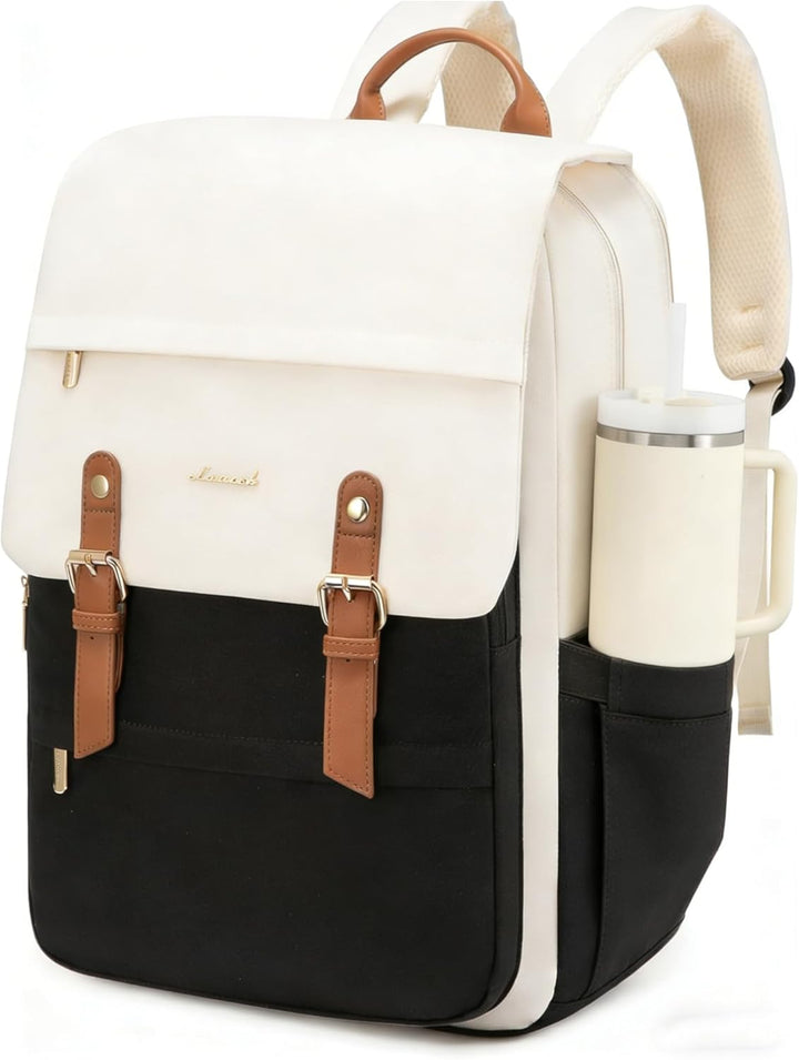 LOVEVOOK Mochila para laptop para mujer, mochila de viaje vintage a...