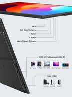 UPERFECT Monitor portátil de 15.6", monitor ultradelgado para l...