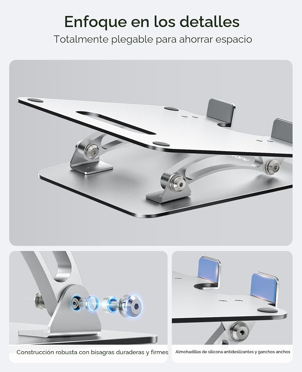 Nulaxy Soporte para portátil totalmente ajustable para escritorio,...