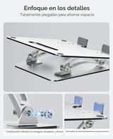 Nulaxy Soporte para portátil totalmente ajustable para escritorio,...