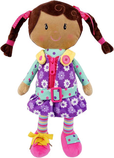 Snuggle Stuffs Sugar Snap - Muñeca de peluche para aprender a vesti...