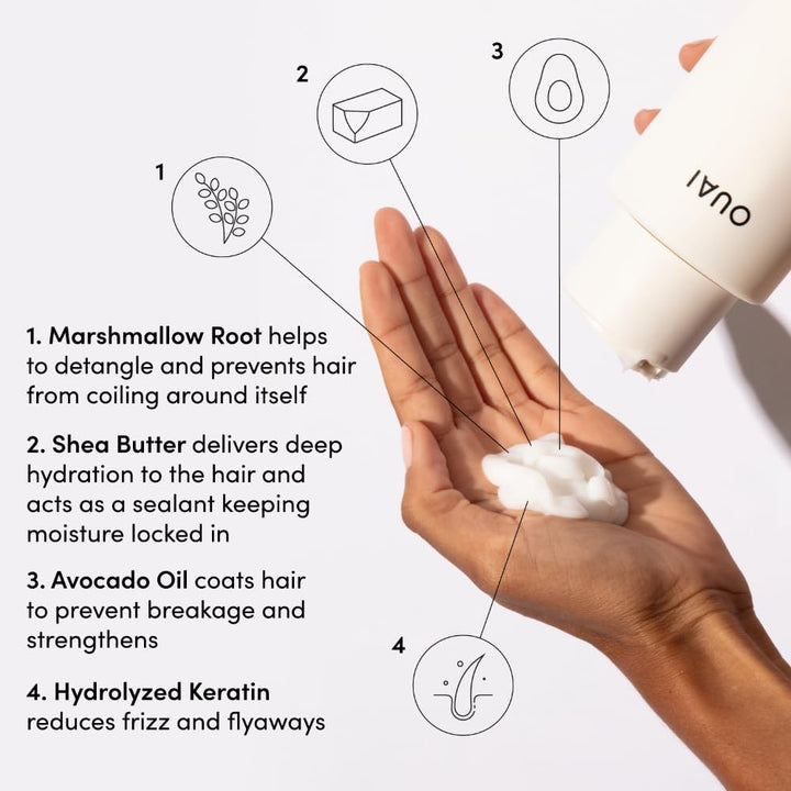 OUAI Juego de Champú y Acondicionador para Cabello Grueso, Tamaño d...