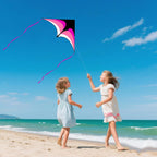 Mint's Colorful Life - Cometa Delta para niños y adultos, cometa extremadamente fácil de volar, las mejores cometas para principiantes