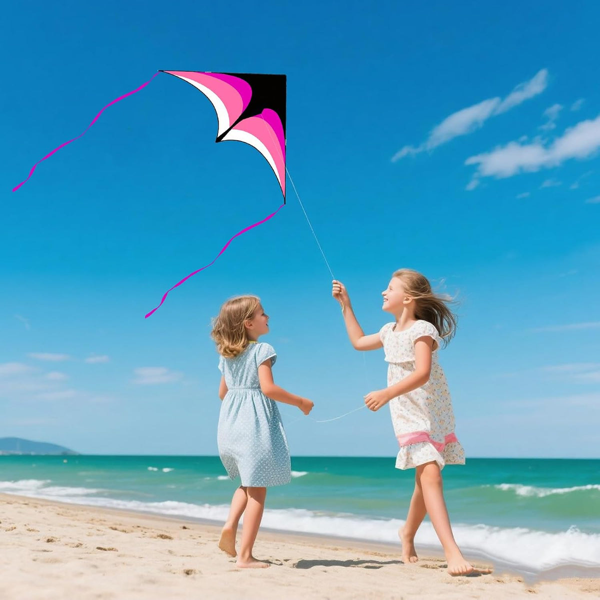 Mint's Colorful Life - Cometa Delta para niños y adultos, cometa extremadamente fácil de volar, las mejores cometas para principiantes
