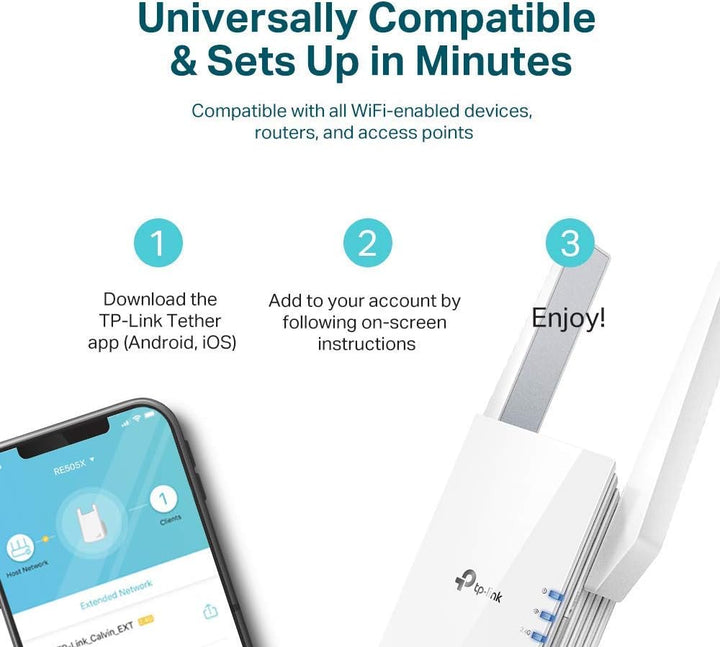 TP-Link Extensor WiFi RE505X Amplificador de Internet renovado