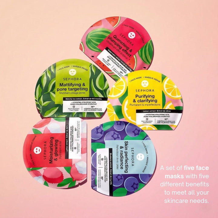 SEPHORA Colección de mascarillas mágicas \u2013 5 mascarillas hidra...