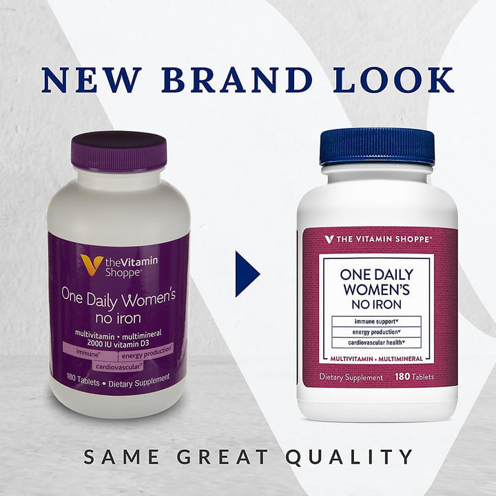 The Vitamin Shoppe Multivitamínico Once Daily para mujer sin hierro...