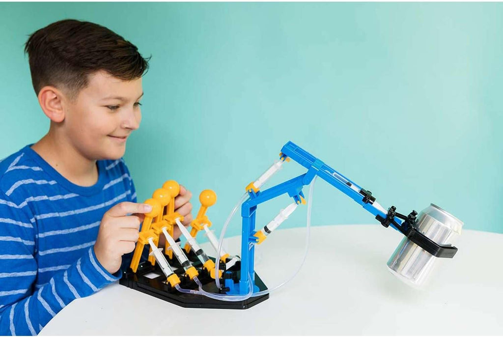 4M KidzLabs Mega brazo hidráulico - Kit STEM robótico alimentado por agua