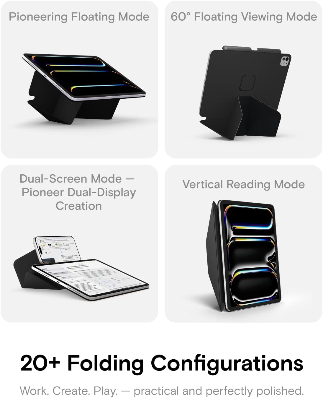 MOFT Funda dinámica tipo folio para iPad Air de 11 pulgadas M4/M3/M2 y 10.9