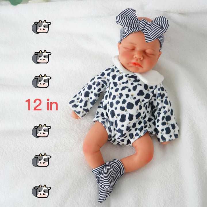 Niño de 12 Pulgadas, Muñecas de bebé Reborn de silicona, Muñeca de...