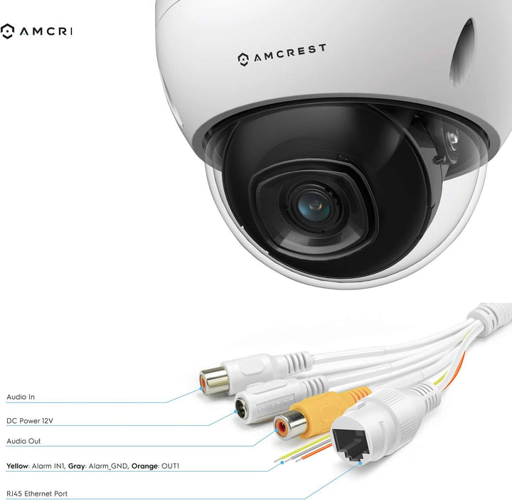 Amcrest UltraHD 4K (8MP) Cámara IP Bullet POE para exteriores, 3840...