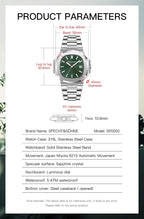 Reloj mecánico automático para hombre Specht & Söhne con cristal de zafiro, relojes automáticos para hombre de 40 mm, movimiento Miyota 8215 de Japón, resistente al agua hasta 50 m