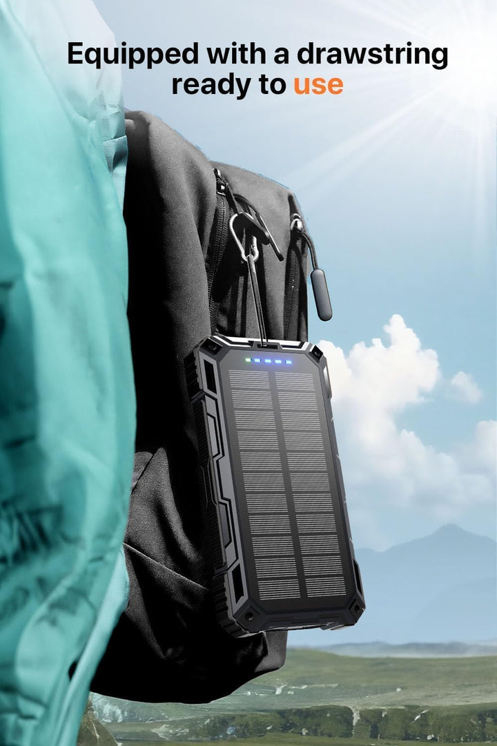 jskei Power Bank - Cargador portátil solar de 49800 mAh, carga inal...