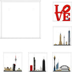 Vitrina acrílica para Lego 31214 Love, 21033 Chicago, 21028 Nueva York, 21032 Sydney, 21026 Venecia, 21027 Berlín 11.81 x 3.94 x 11.81 pulgadas (no incluye el modelo)