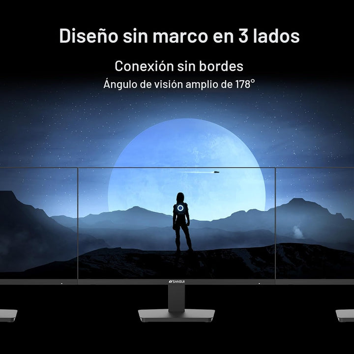 SANSUI Monitor de 27 pulgadas, monitor de computadora de 120 Hz, Fu...