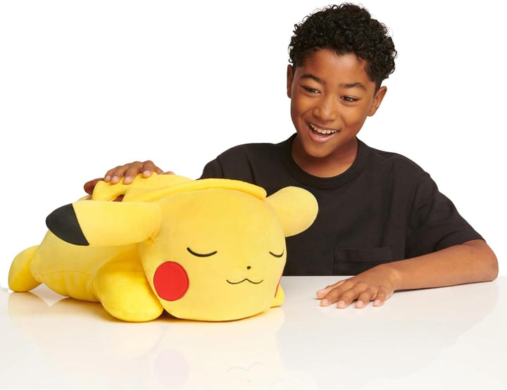 Pokemon Pikachu - Peluche para dormir, 18 pulgadas, felpa prémium e...