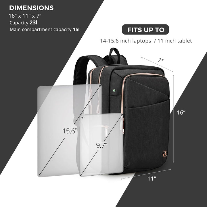 Swissdigital - Mochila de diseño para laptop de negocios para mujer...