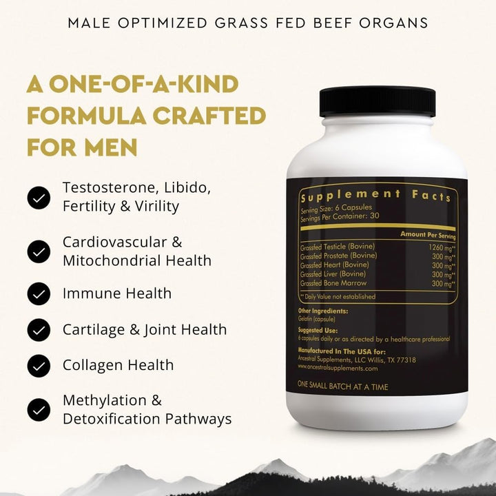 Ancestral Supplements Mofo, Suplementos para Hombres, Apoyo para Ni...
