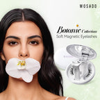 WOSADO Kit de pestañas magnéticas suaves con aplicador, 1 pair, Orquídea